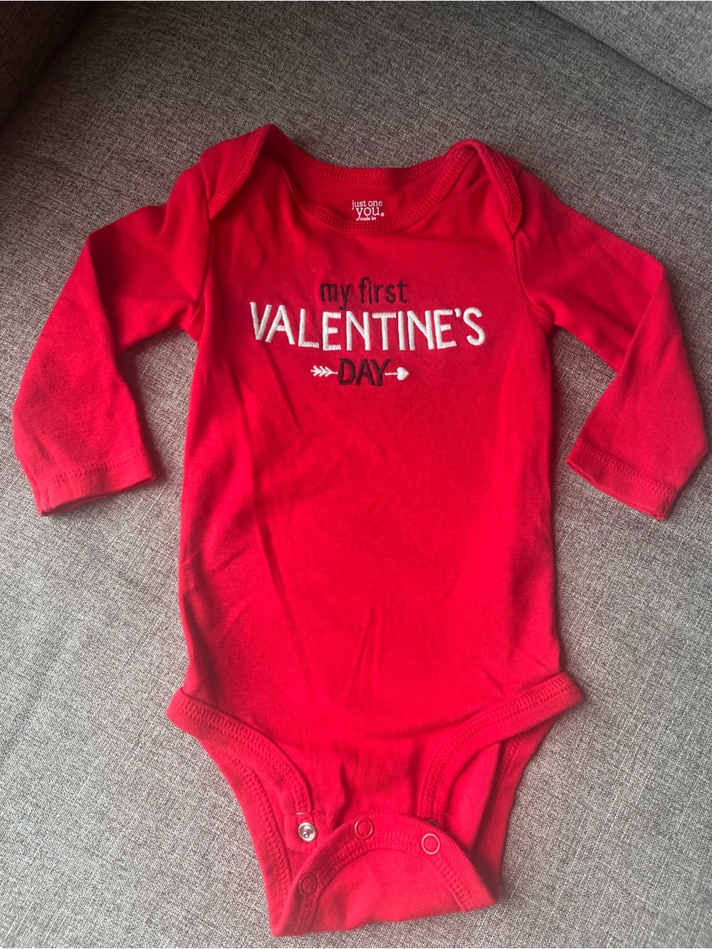 Valentines long sleeve onesie 6 months